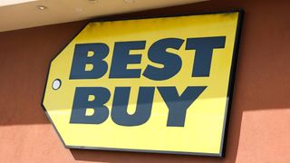 Best Buy sale, logo in yellow