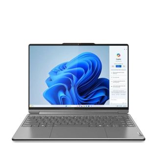 The Lenovo Yoga 9i Gen 9 in front of a white background