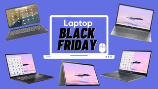 Black Friday Chromebook deals against blue background